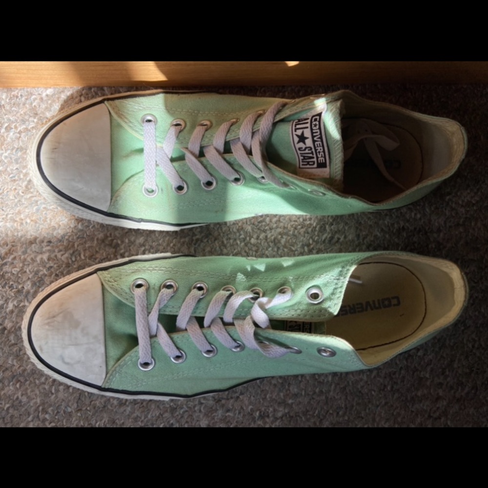 Mint Low Top Converse
